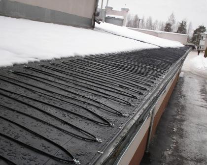 Современная технология кабельного обогрева крыши дома.