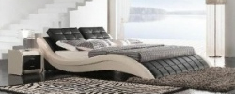 Кожаная кровать в спальне – шикарный вид и особый комфорт.