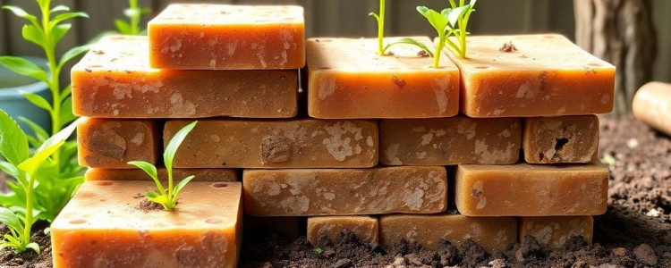 Биокирпичи из люфы: особенности применения и преимущества