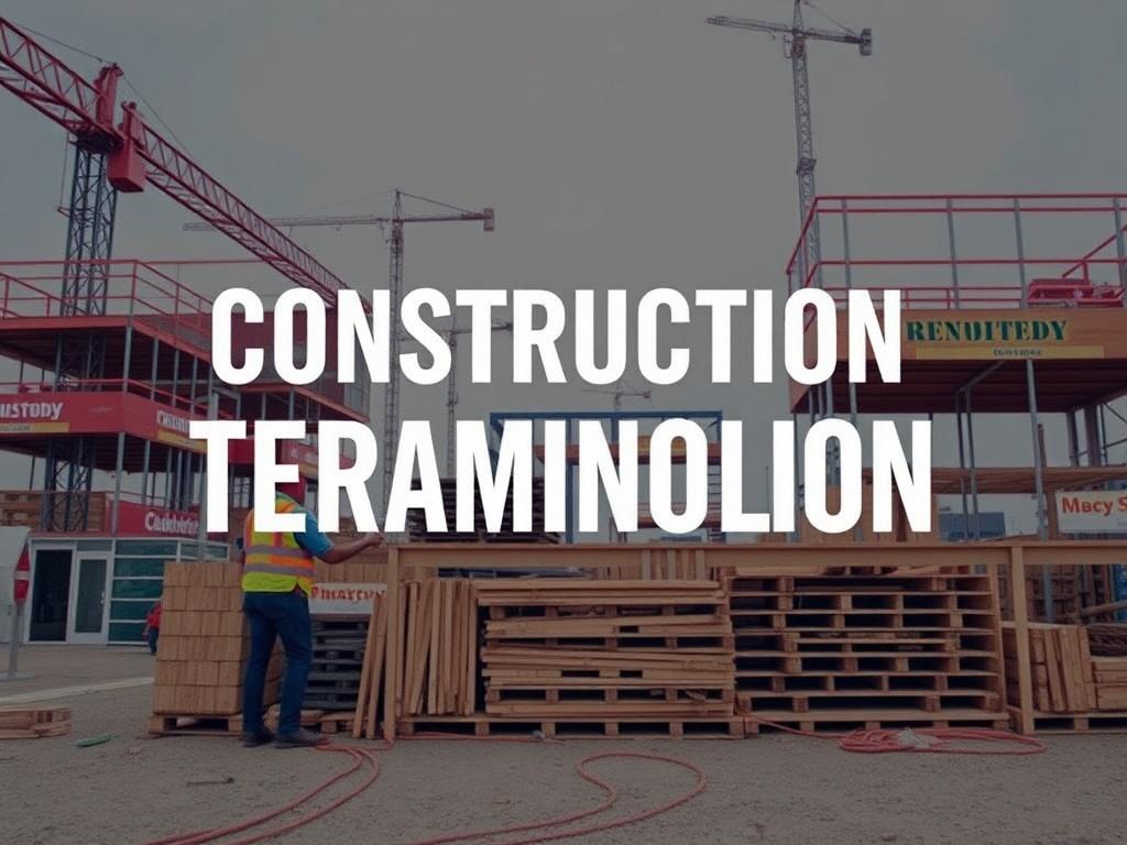     Essential construction terminology. Fachbegriffe zur Baustellenorganisation